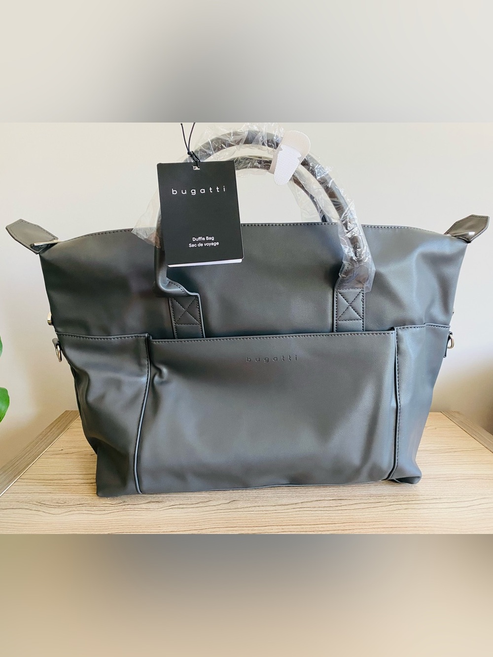 Bugatti Grey Travel Duffle Bag